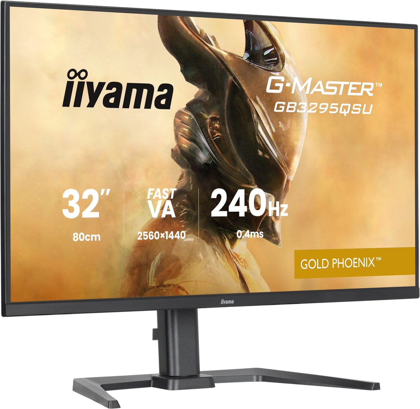 32iWIDE LCD G-Master Gold Phoenix 2560 x 1440 QHD VA panel LED Bl.FreeSync Premium USB-Hub (2xOut v3.2 + 2xUSB-C(7 5 Watt)) Height Adjust.(1
