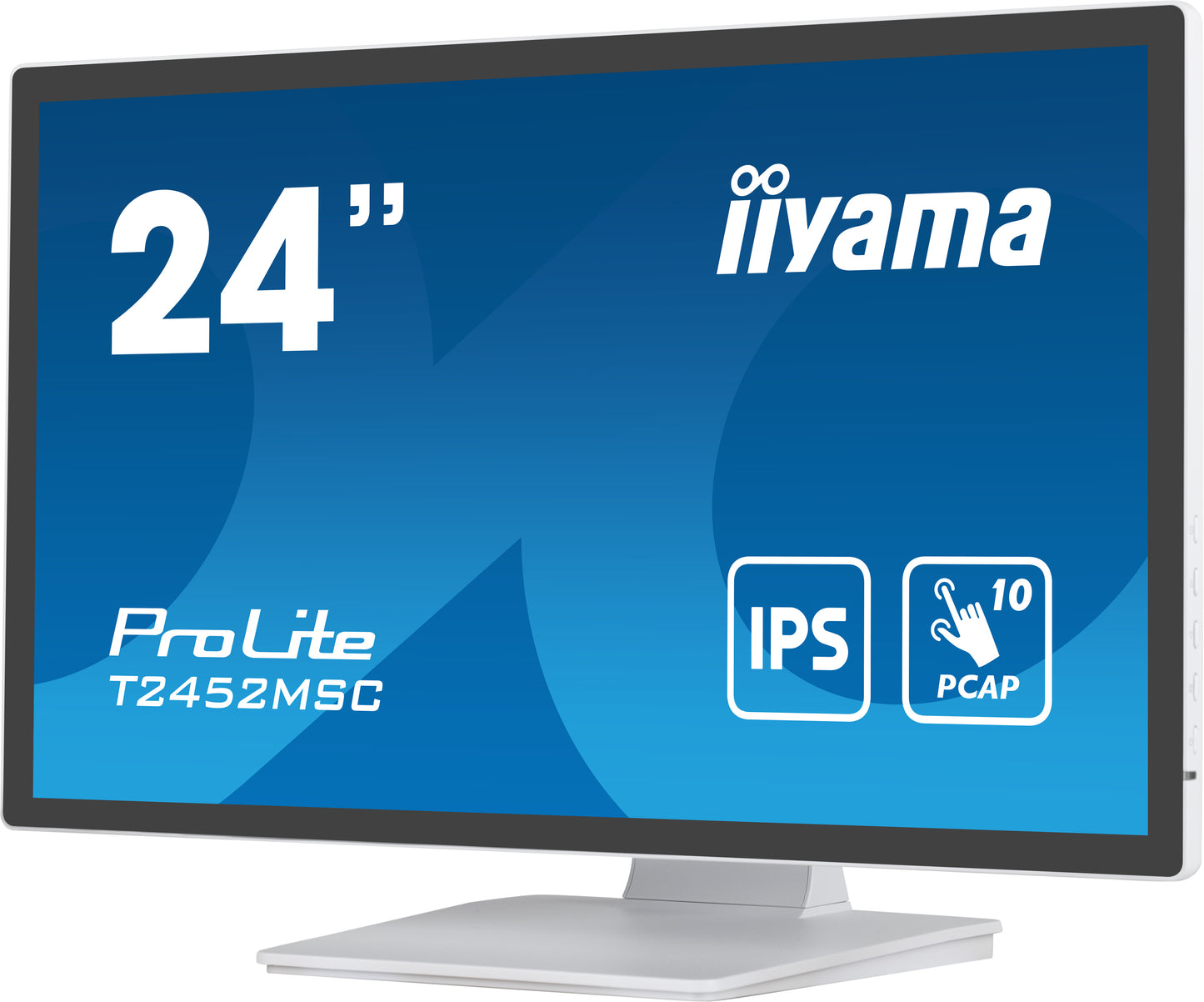 IIYAMA PROLITE T2452MSC-W123.8 multi-touch monitor met edge-to-edge glas en anti-vingerafdruk coating