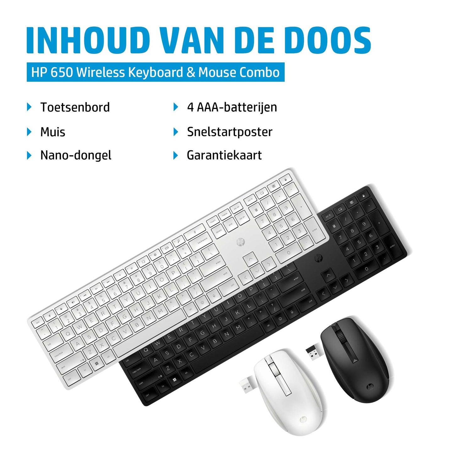 HP 650 Wireless Keyboard and Mouse  Combo BLK BEL 4R013AA#AC0