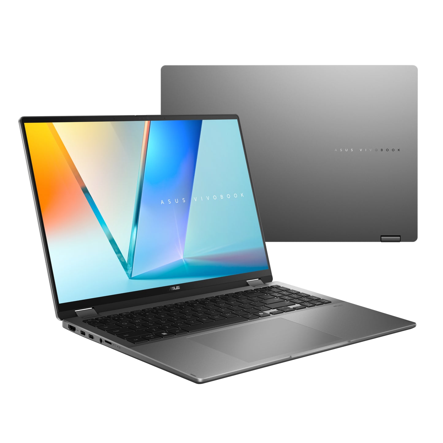 ASUS Vivobook 16 Flip, 16inch 3K OLED TOUCH, Intel Ultra 7 285V, 32GB, 1TB PCIe NVMe SSD, Intel Arc Graphics, Grijs, W11 Home