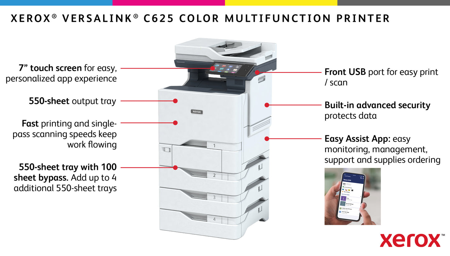 VersaLink C625 A4 50ppm Duplex Copy/Prin