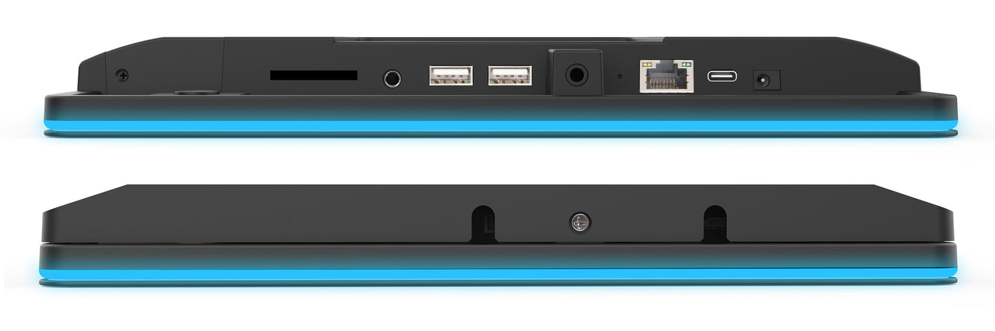IIYAMA 10.1inch RGB LED-Lightbar Panel-PC with Android 13+GMS SOC Quad-core RK3568 4GB Storage 32GB PCAP 10-Points Touch 1280x800