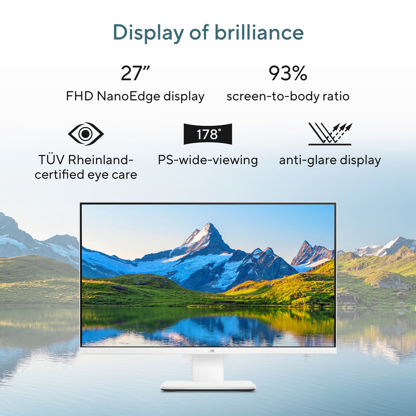 Asus AIO V470VAK-BPE072W-BE, 27 FHD LCD, Intel Core 7 240H, 16GB, 1TB SSD, Intel Graphics, W11H, Zwart