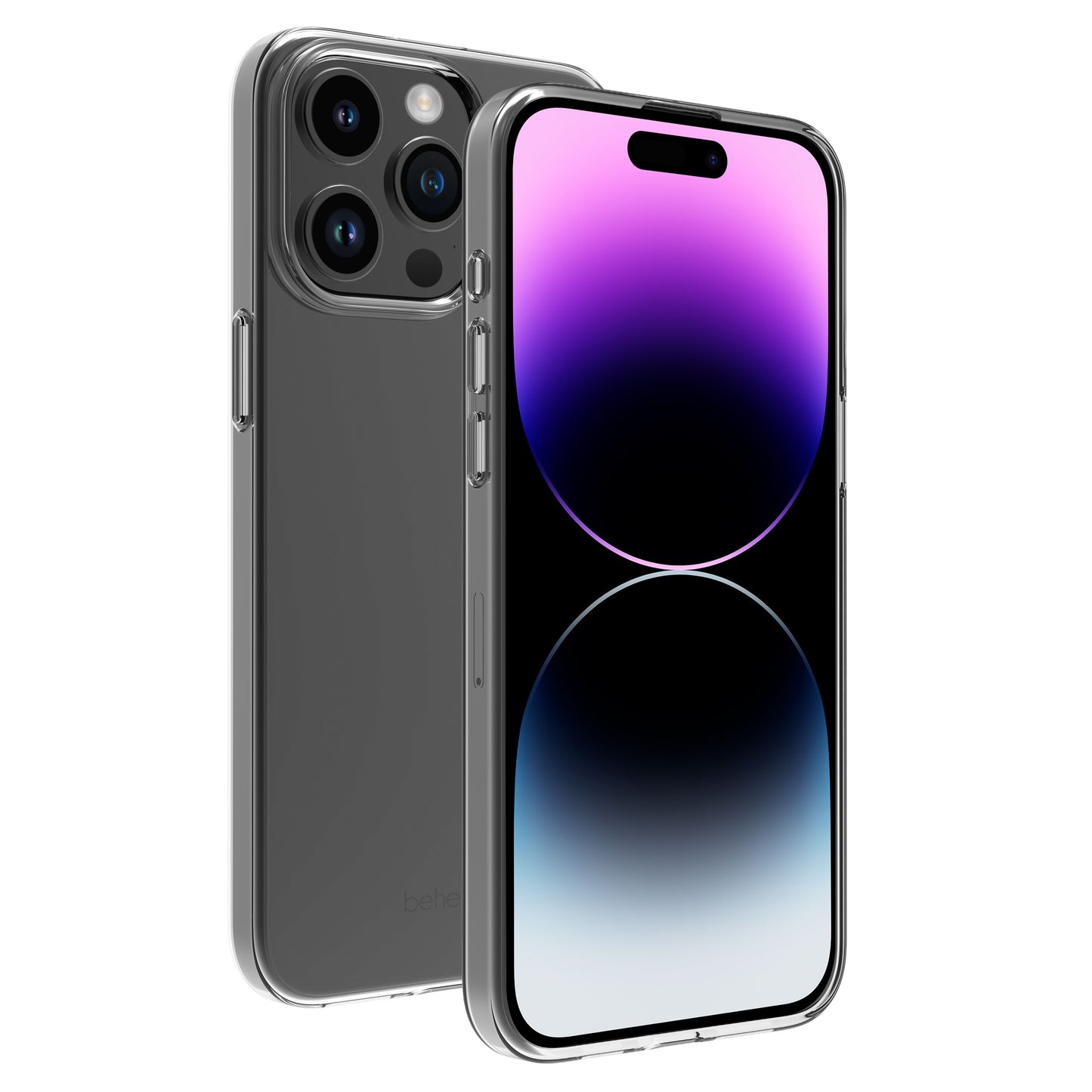 BeHello iPhone 15 Pro Thin Gel Case ECO Transparant