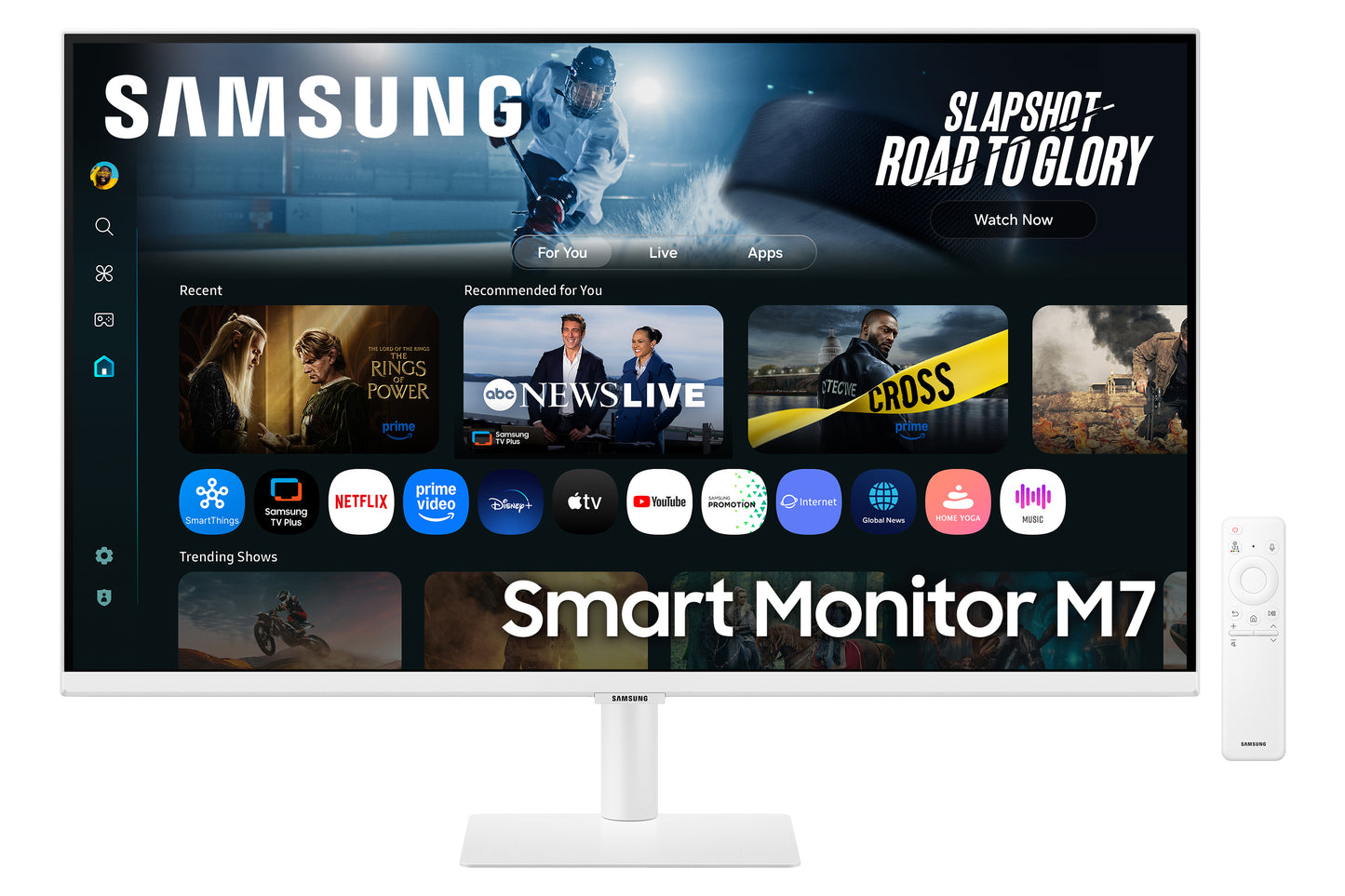 SAMSUNG SMART MONITOR M70F 32 4K USB-C (90W) - WHITE