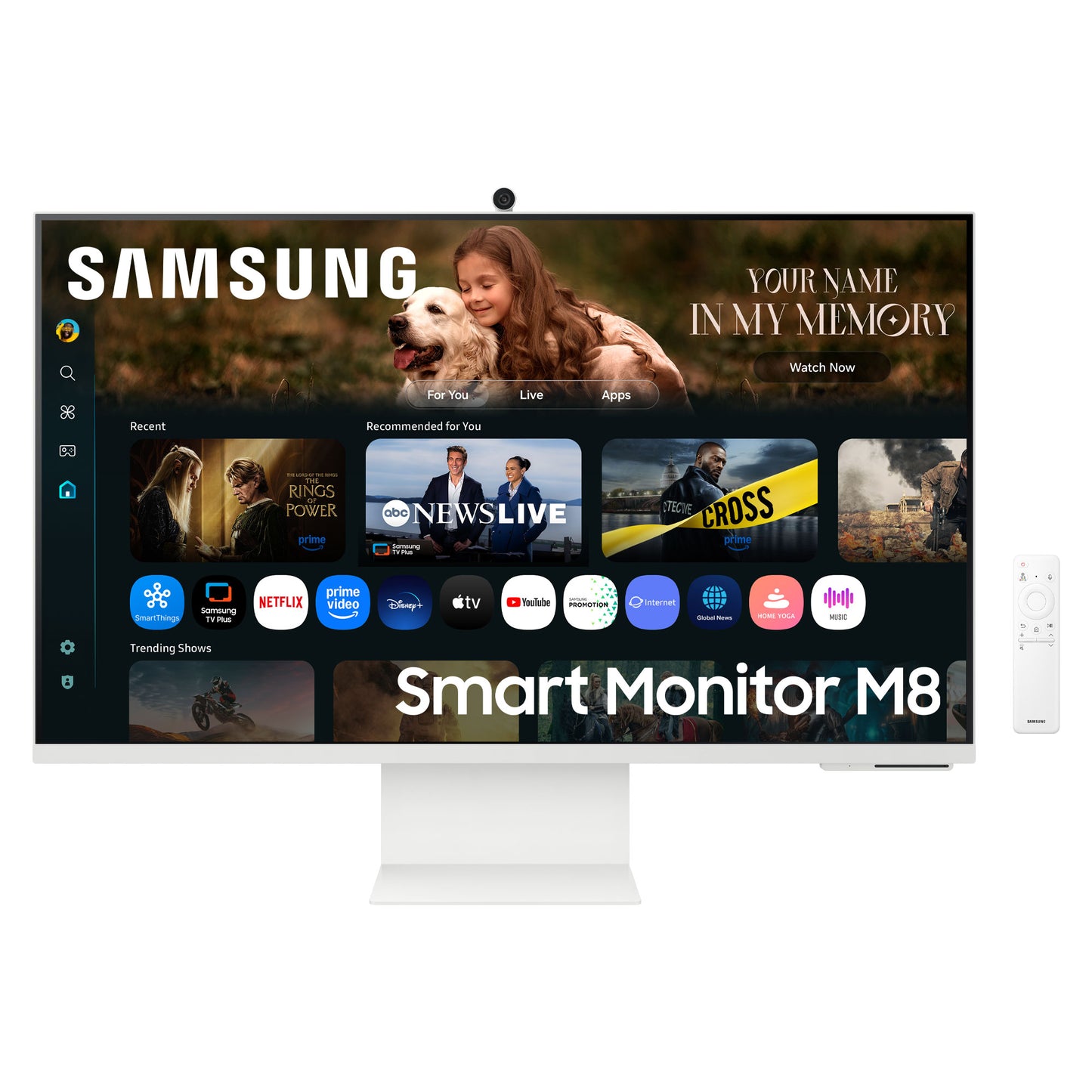 SAMSUNG SMART MONITOR M70F 32 4K USB-C (90W) - WHITE