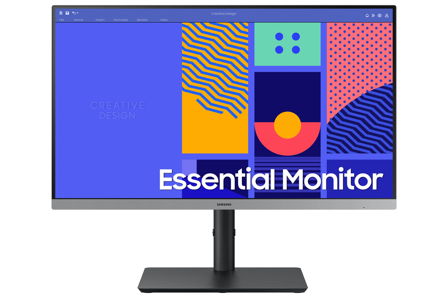 SAMSUNG S24C432 24inch Bezelless 16:9 1920x1080 IPS 4ms HAS/Swivel/Pivot Analog/HDMI/DP USB hub VESA DP+HDMI cable in the box