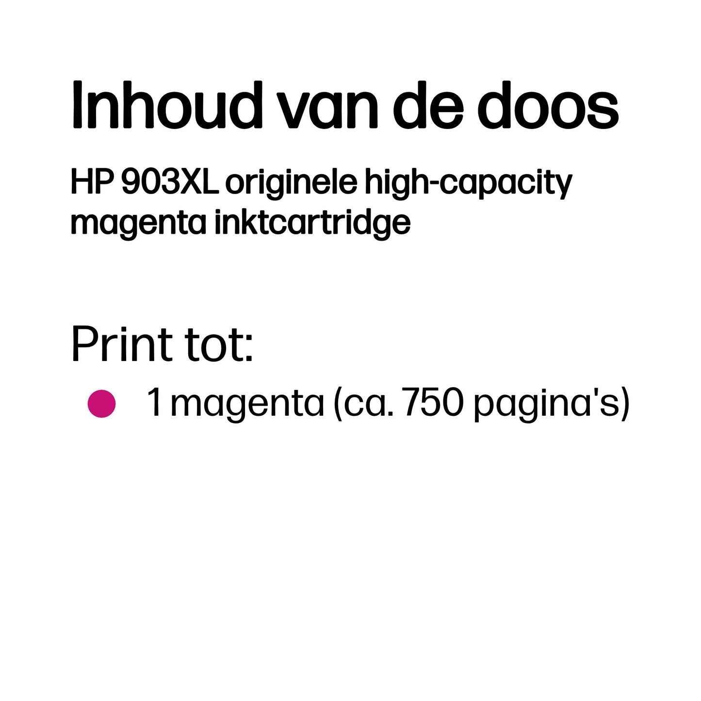 HP 903XL High Yield Magenta Original Ink Cartridge