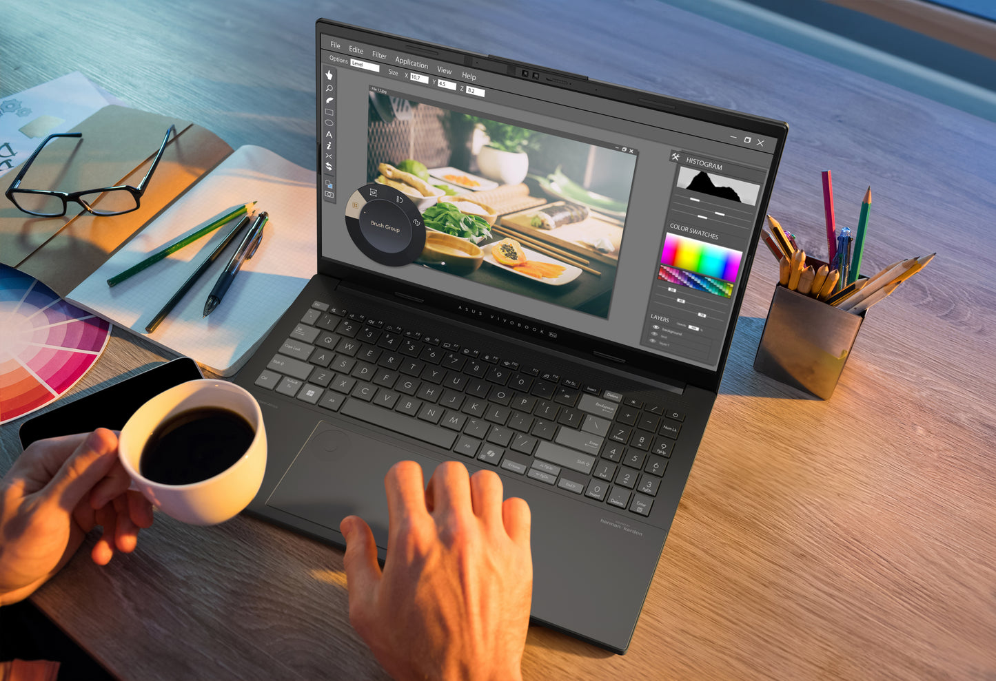 Vivobook Pro 15 OLEDN6506CU-MA040WS-BE, 15.6 3K OLED 120Hz, Intel Core Ultra 9 285H, 24GB DDR5, 1TB M.2 NVMe PCIe 4.0 SSD, GeForce RTX 4050
