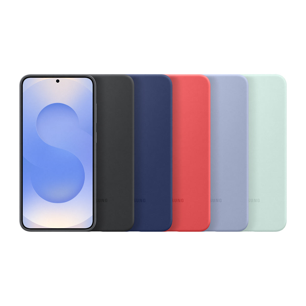 Samsung Silicone Case Licht Blauw Samsung Galaxy S25+