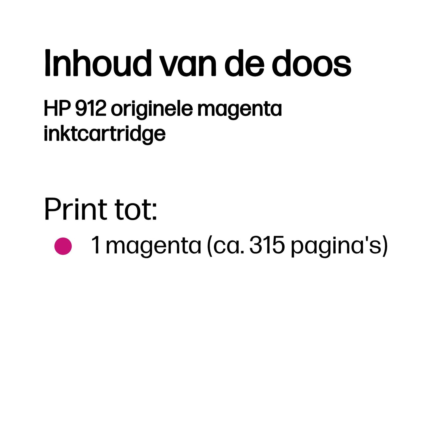 HP 912 Magenta Original Ink Cartridge