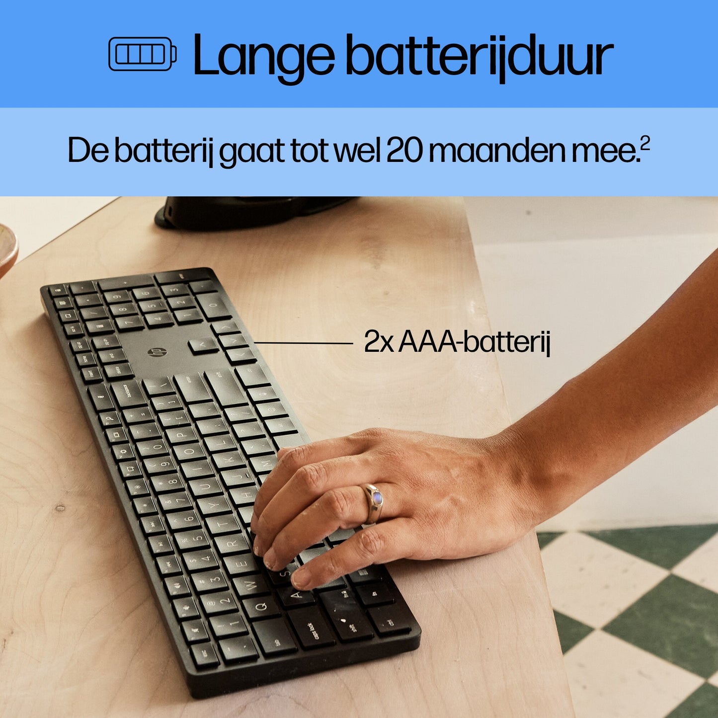 HP 450 Wireless BLK Programmable Keyboard  BEL 4R184AA#AC0