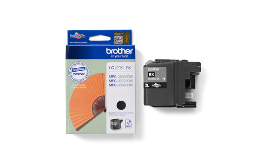 Brother LC129XLBK Cartridge, zwart