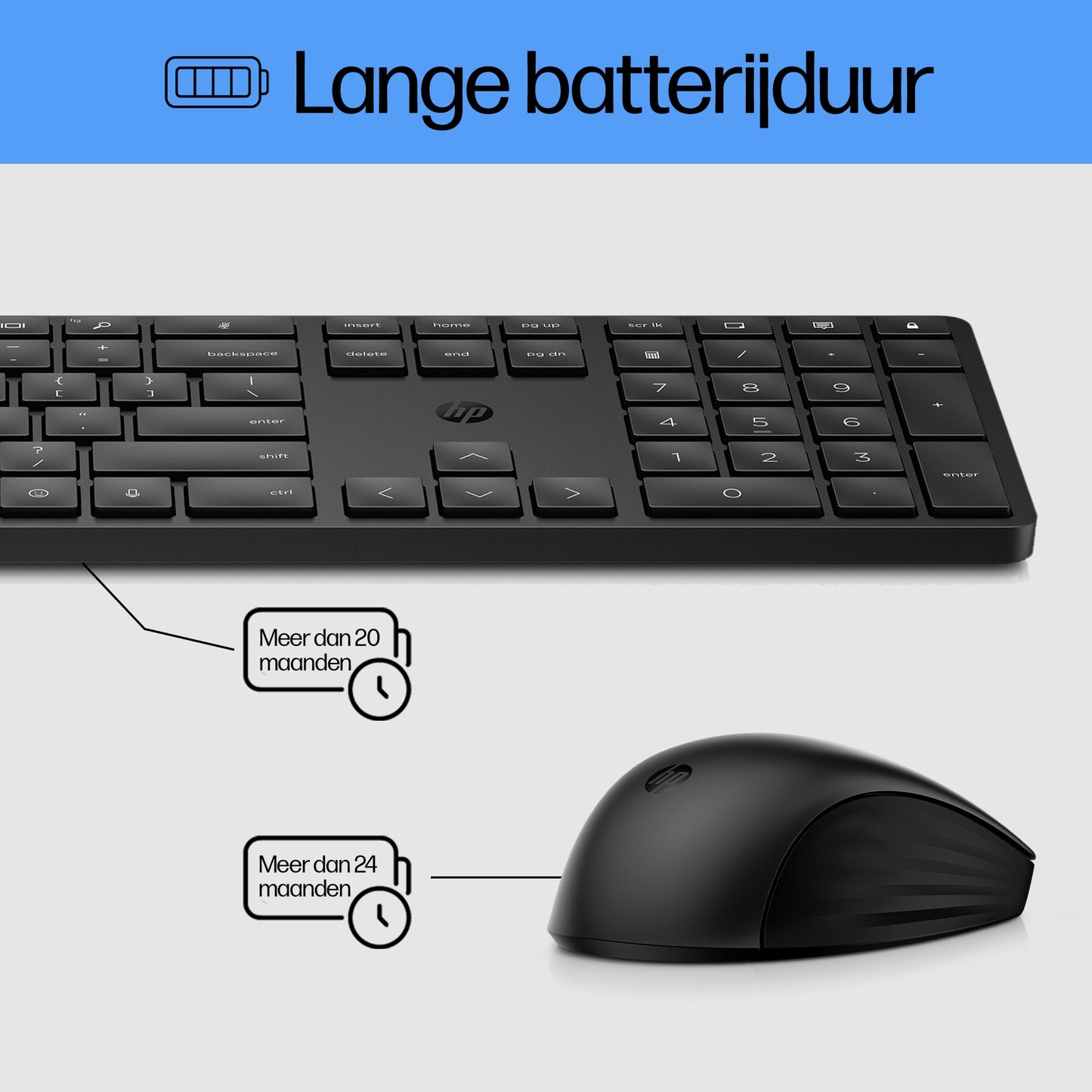 HP 650 Wireless Keyboard and Mouse  Combo BLK BEL 4R013AA#AC0