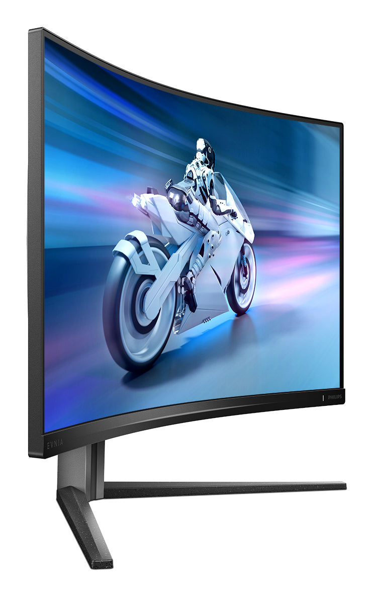 Philips 32 CURVE QHD VA, 240Hz, 1 ms, 2560x1440, Wid 16/9, 2xDP-2xHDMI, Brightness 500 cd/m², Contrastratio 4000:1, Viewing angle 178 /178