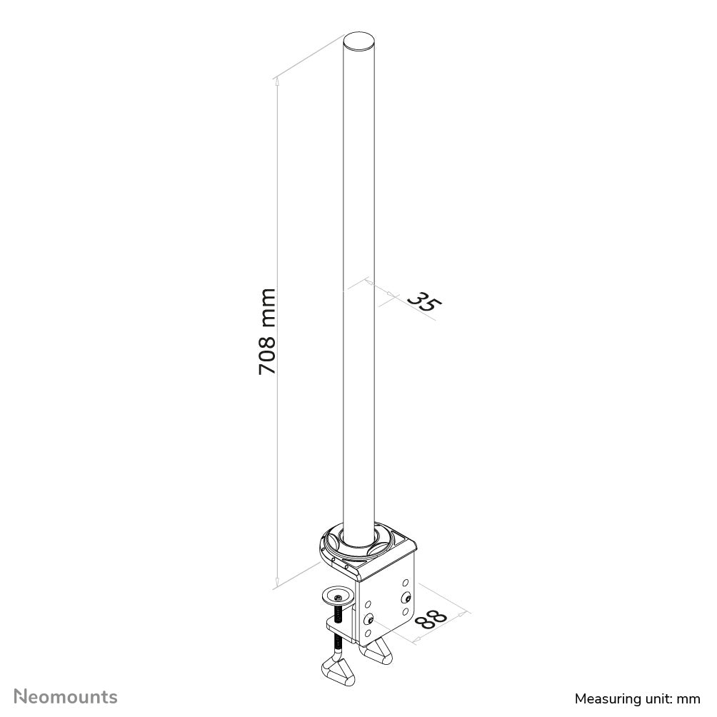 Clamp and pole (70 cm) FPMA-D935 & FPMA-D935D