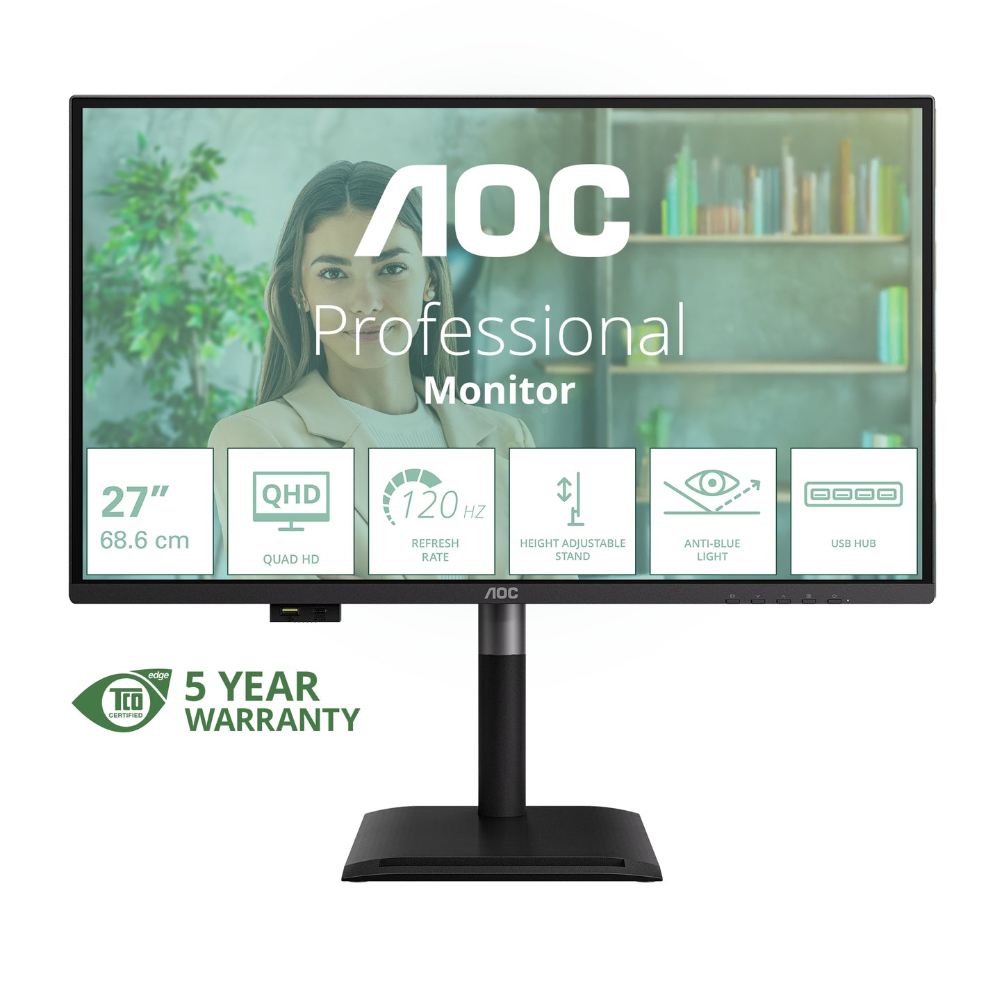 Q27P4U 27IN 16:9 IPS 120Hz 2560x1440 HAS Q27P4U