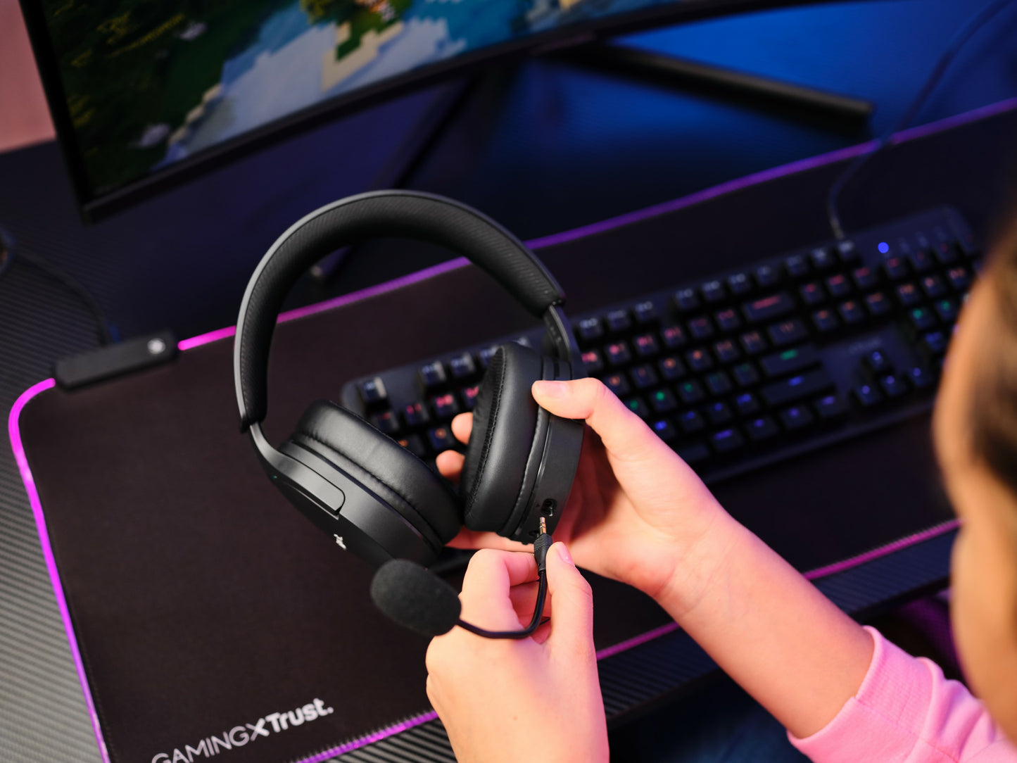 Trust GXT491 FAYZO WIRELESS HEADSET Zwart