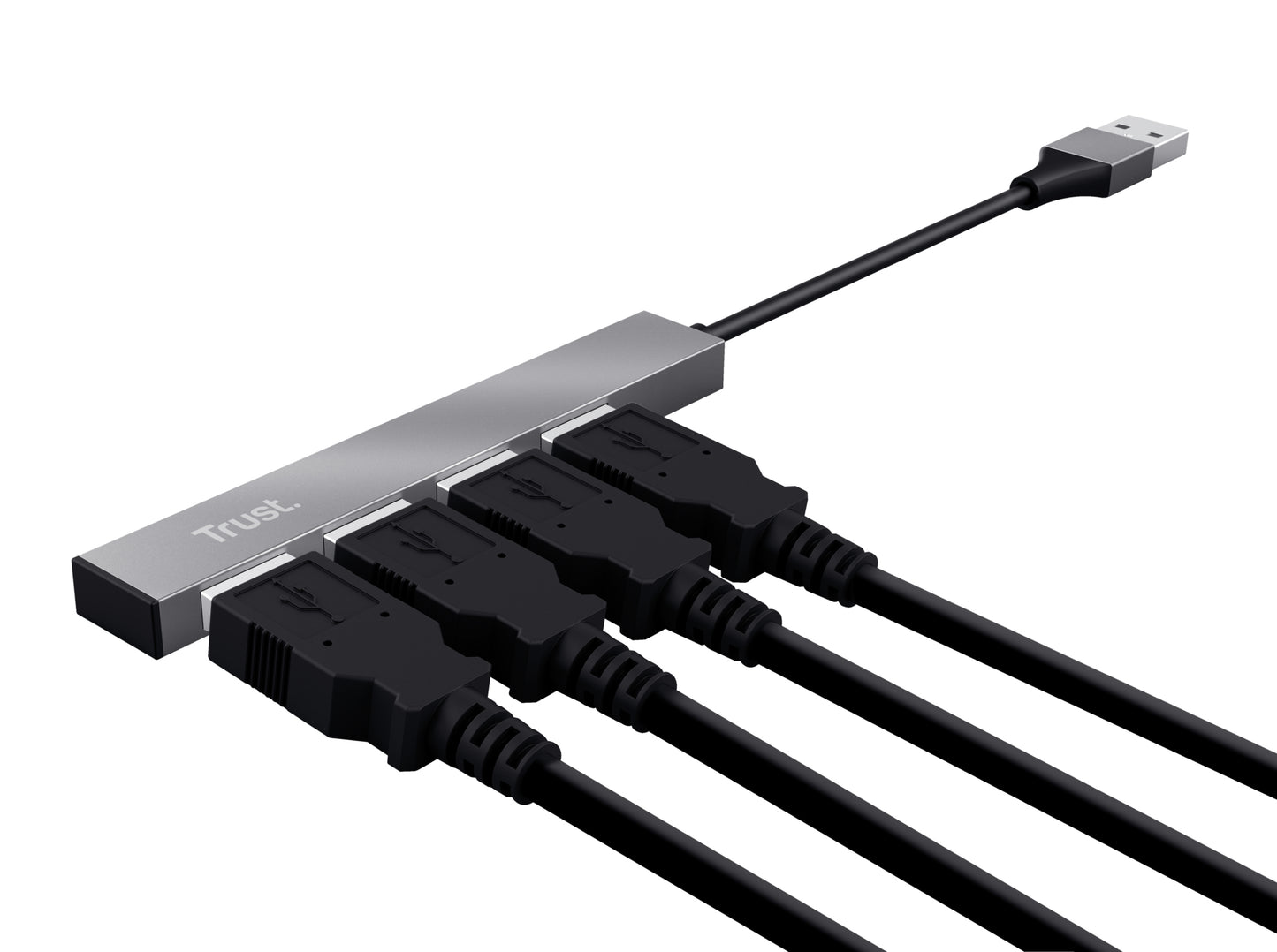 Trust Halyx Aluminium 4-Port Mini USB Hub