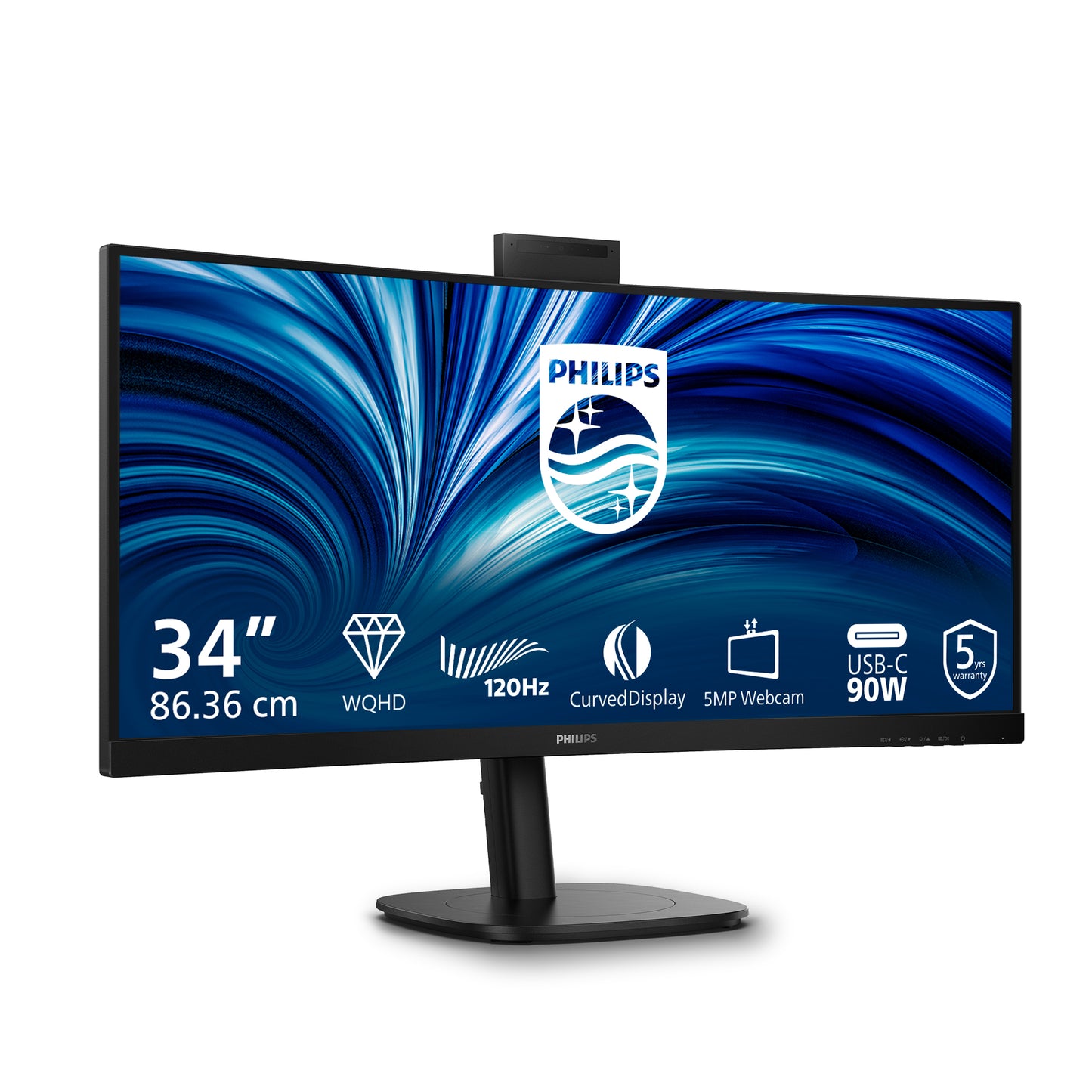 PHILIPS 34in B LINE USBC DOCK MONITOR WE 34B2U3600CH/00