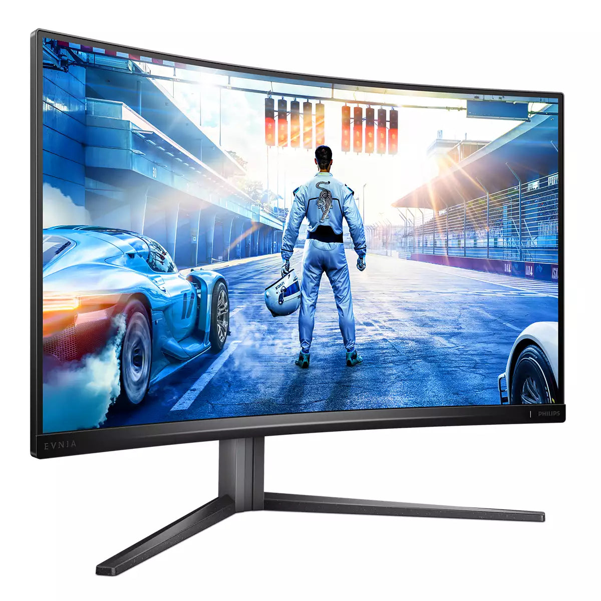 Philips 32 CURVE QHD VA, 240Hz, 1 ms, 2560x1440, Wid 16/9, 2xDP-2xHDMI, Brightness 500 cd/m², Contrastratio 4000:1, Viewing angle 178 /178