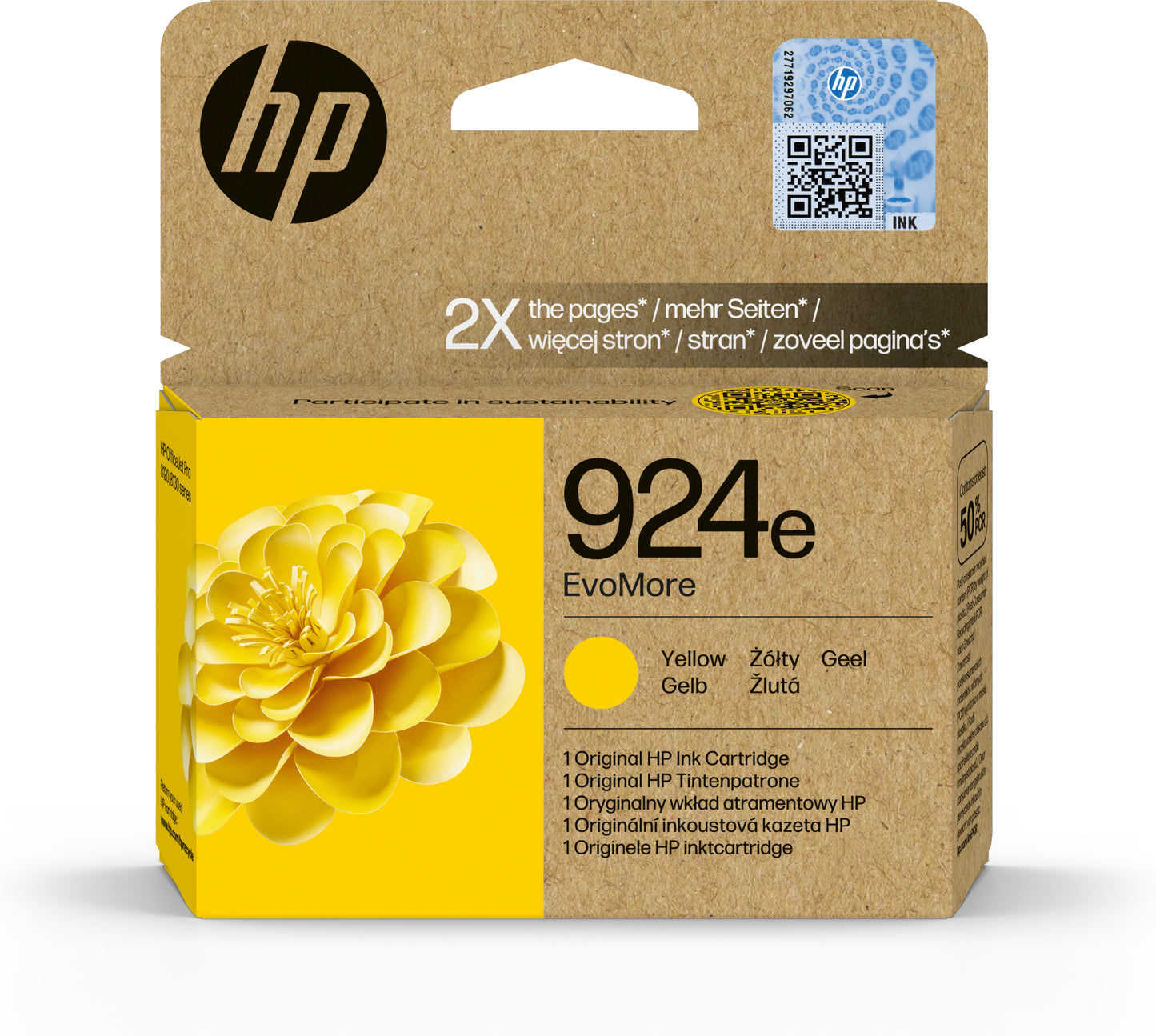 HP 924e EvoMore Cartridge Yellow