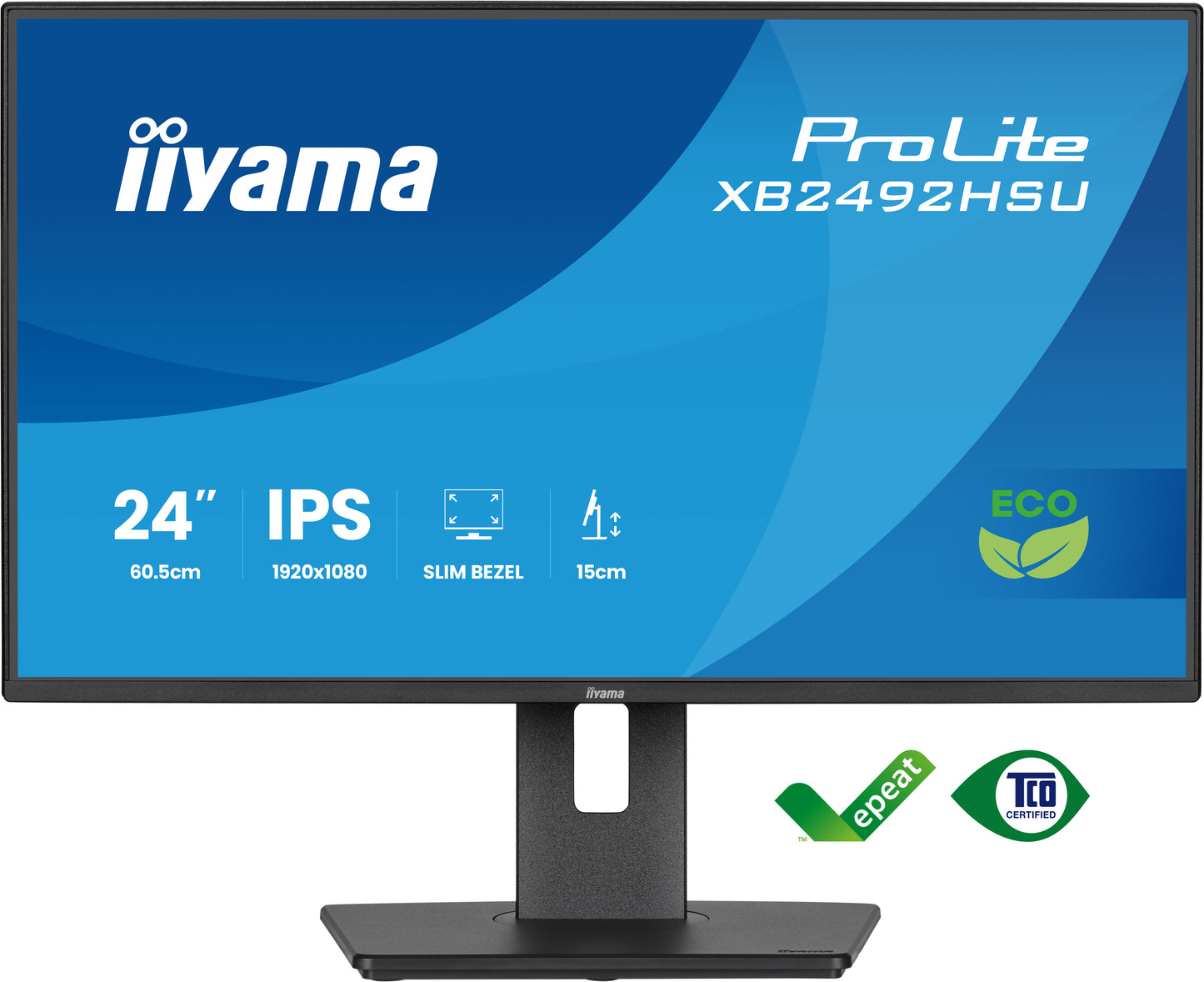IIYAMA 43WIDE LCD, 3840 x 2160, 4K UHD, IPS panel, LED Bl., Metal front bezel, Fan-less, Speakers, Multiple In-/Outputs (HDMI(3x) DisplayPo