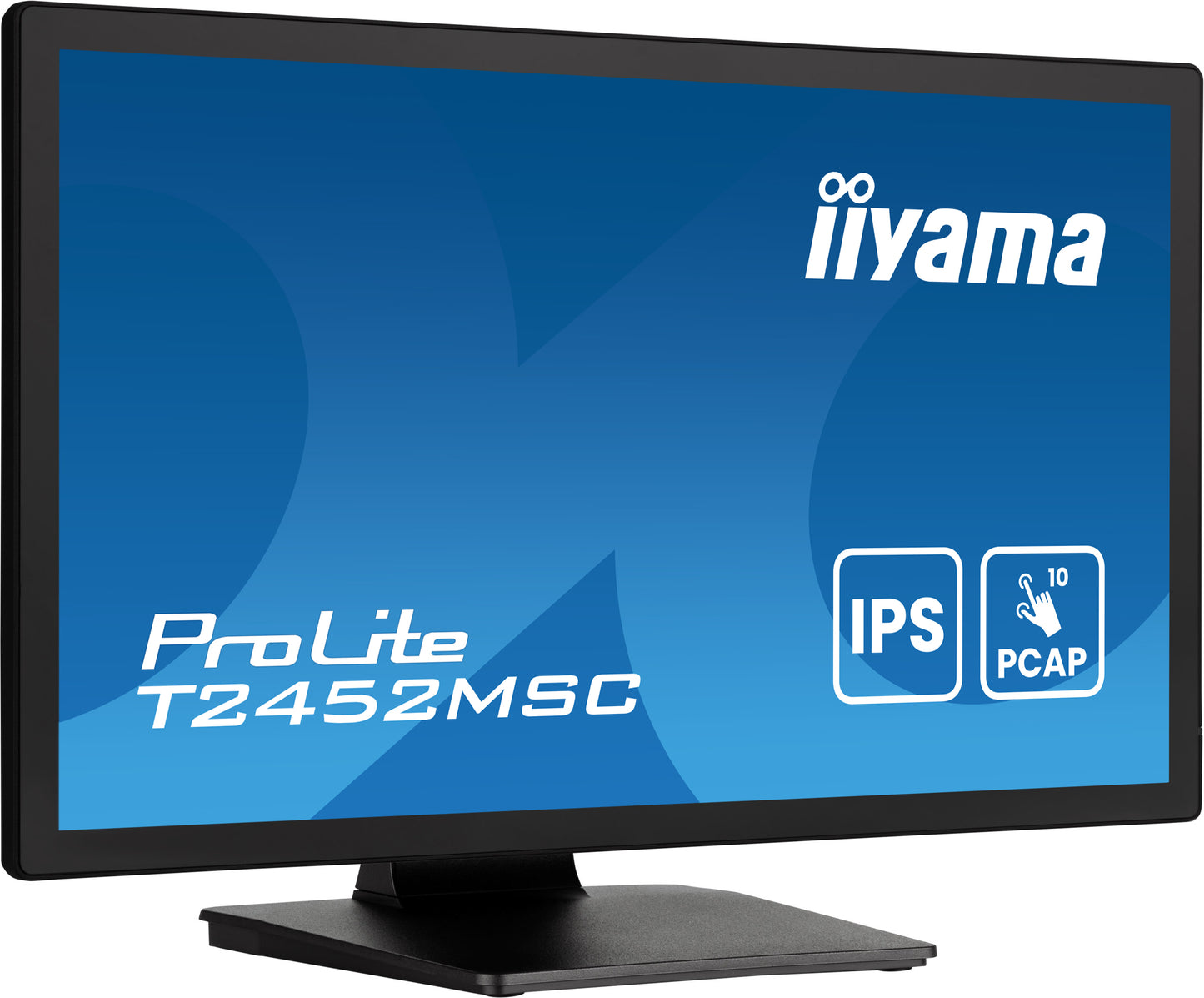 IIYAMA 24WIDE LCD Bonded Projective Capacitive 10-Points Touch Screen, 1920 x 1080, IPS panel, LED Bl., Flat Bezel Free Glass Front, Speake