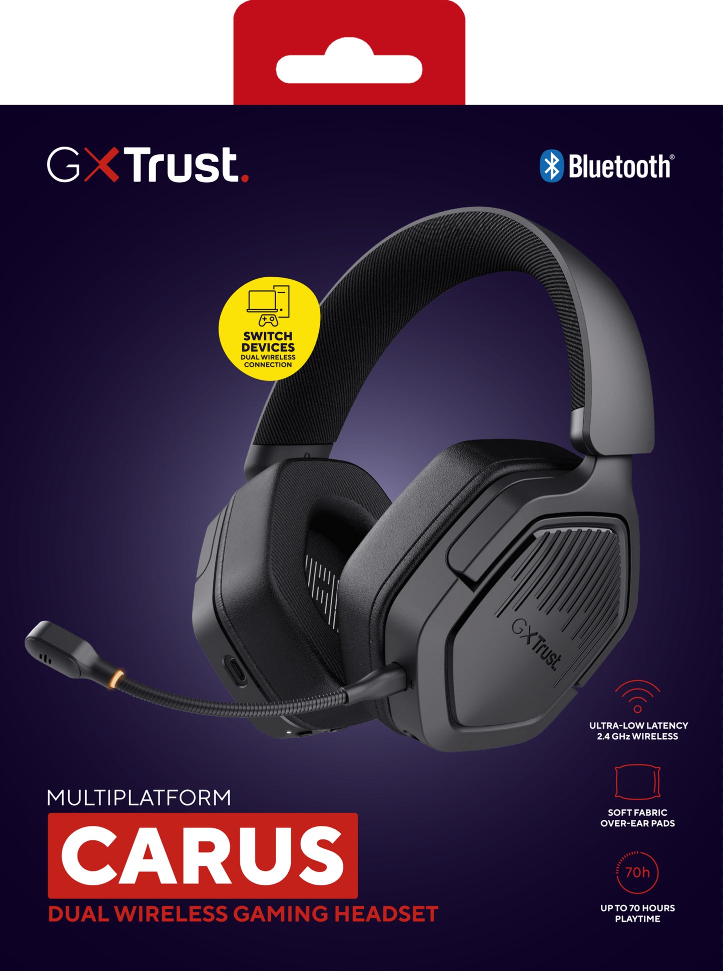 GXT493 CARUS WIRELESS HEADSET BLK