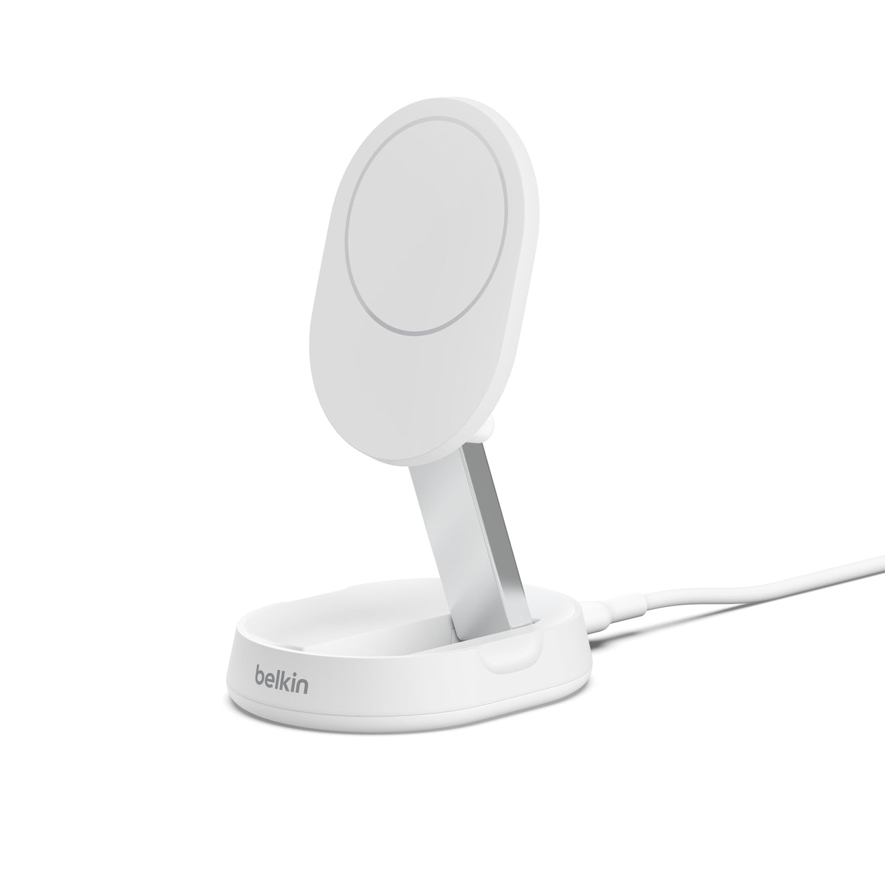 BOOST CHARGE PRO Convertible Qi2 15w Magnetic Charging Stand, w/PSU, White