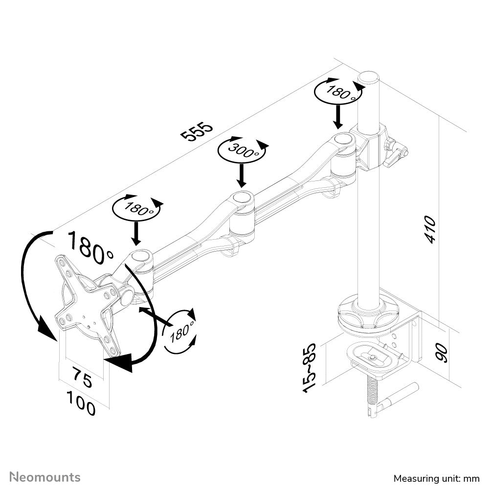 Flat Screen Desk Mount (clamp)