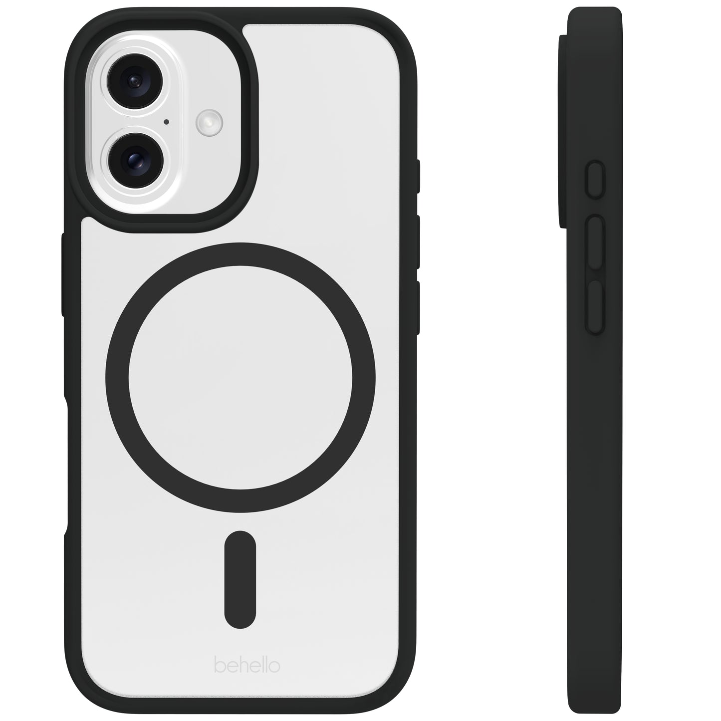 iP 16 Transparant Case Ring Black