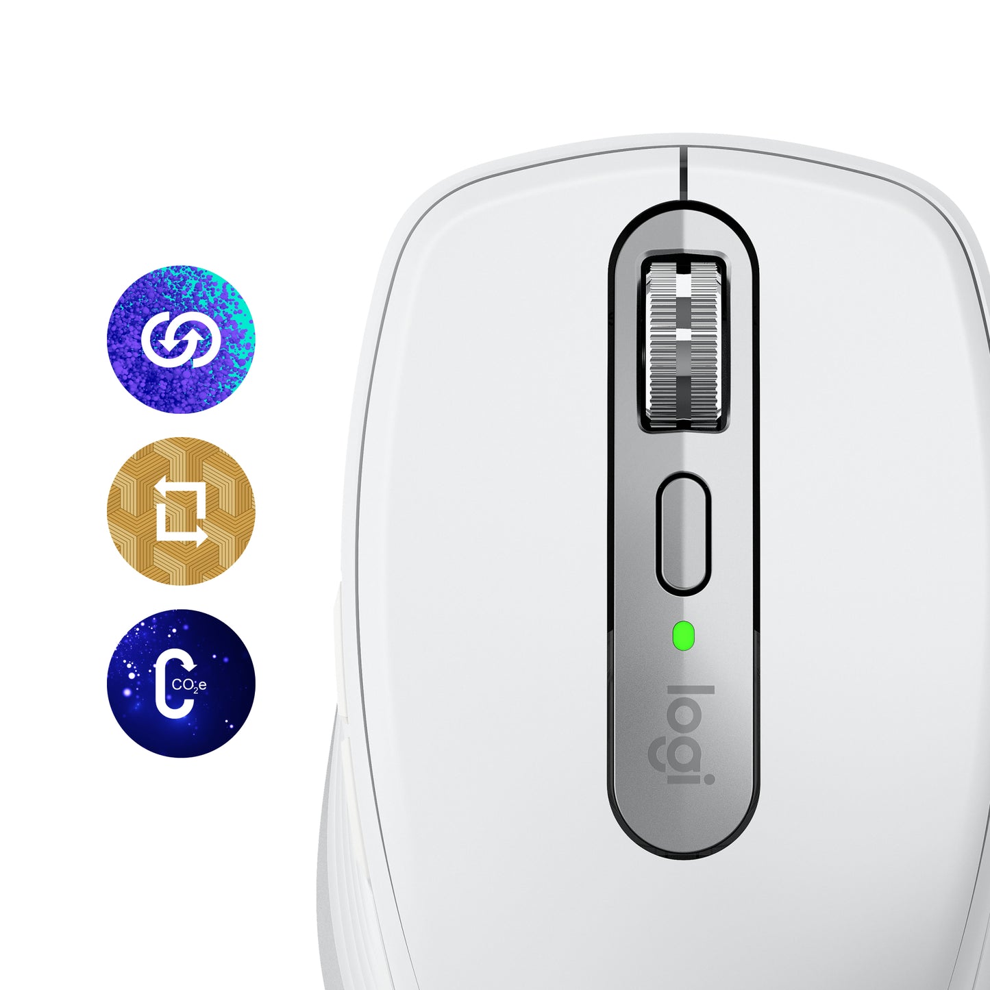 Logitech MX Anywhere 3S wireless mouse - Silent - Pale Grey