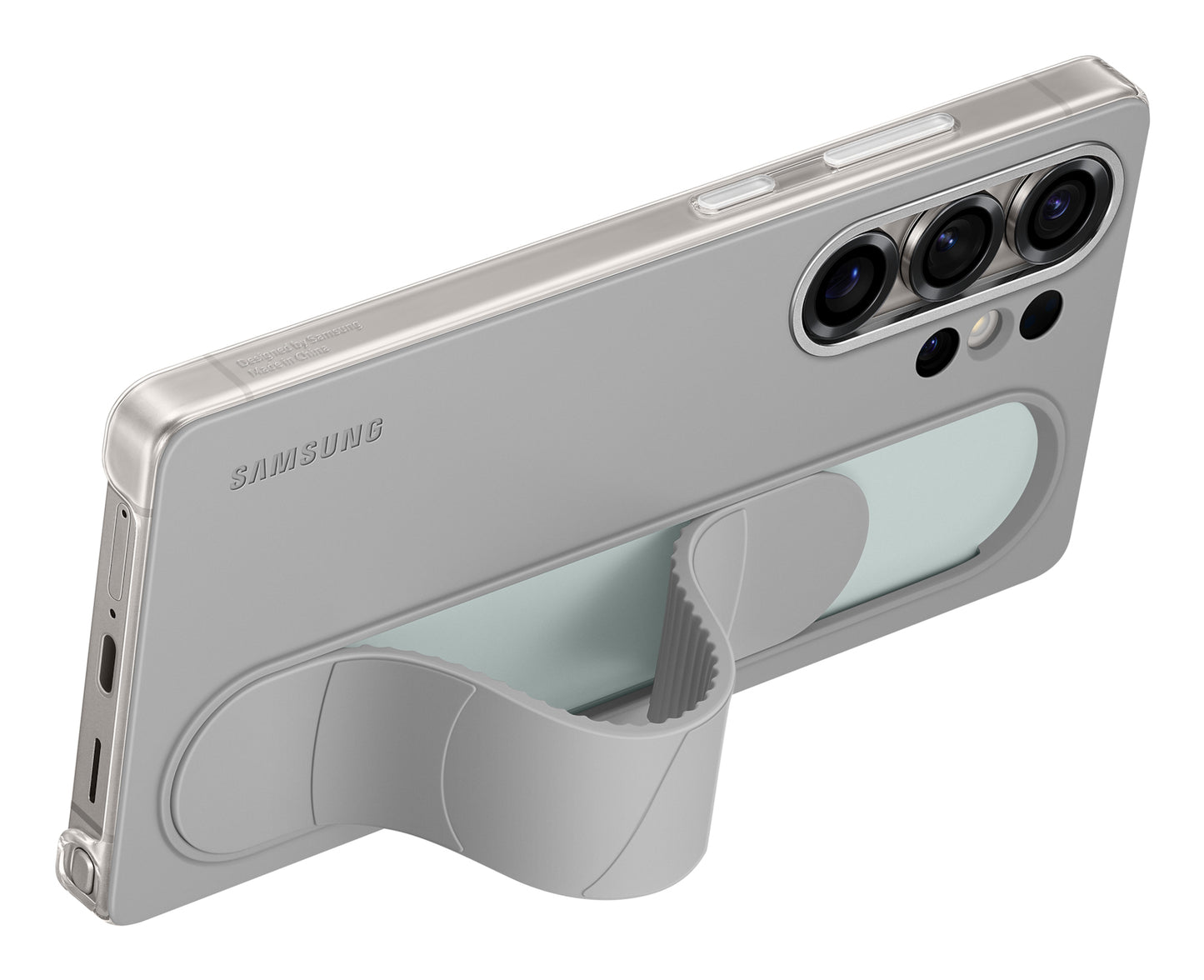 Samsung Standing Grip Case Grijs Samsung Galaxy S25 Ultra