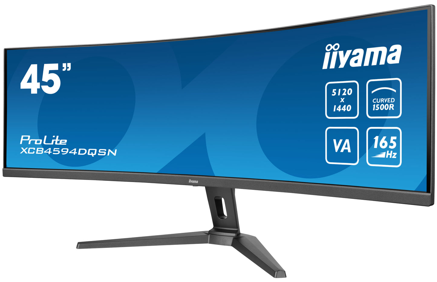 45 inch W LCD DQHD Curved Business VA 165 Hz KVM