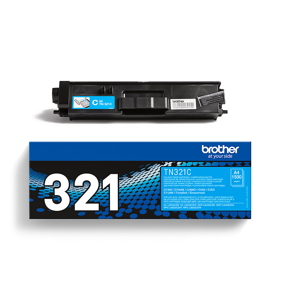 TN321C - Cyaan - origineel - tonercartridge - voor DCP-L8400. DCP-L8450. MFC-L8650. MFC-L8850: HL-L8250. L8350