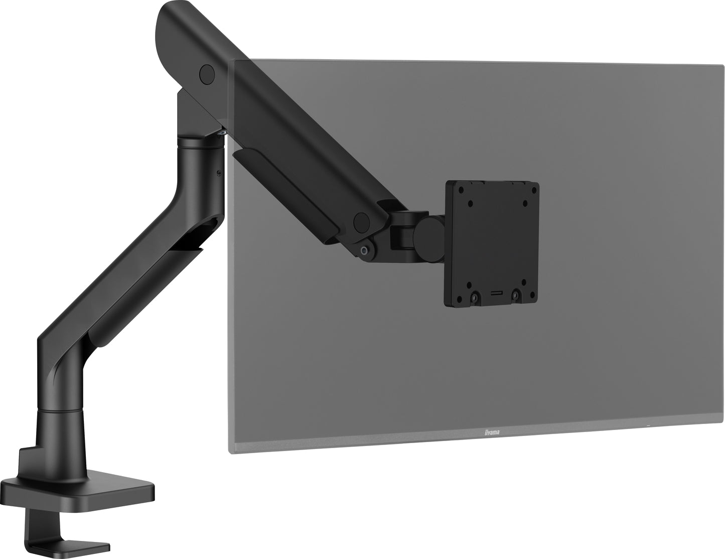 IIYAMA Stylish flexible deskmount with gas spring for monitors up to 49inch 27kg VESA 100x100 Pivot Bearing head structure