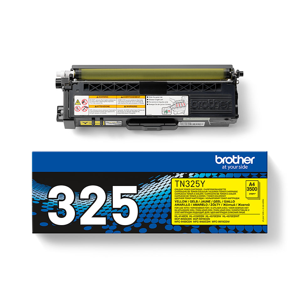 Brother TN325Y tonercartridge geel met hoge opbrengst