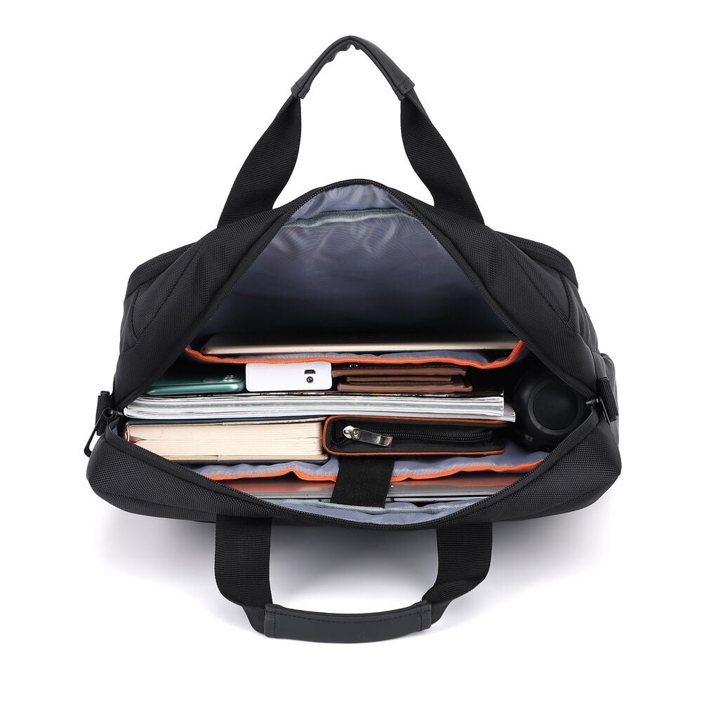 ACT Suburb schoudertas voor laptops tot 15,6 inch , gemaakt van gerecyclede plastic flessen