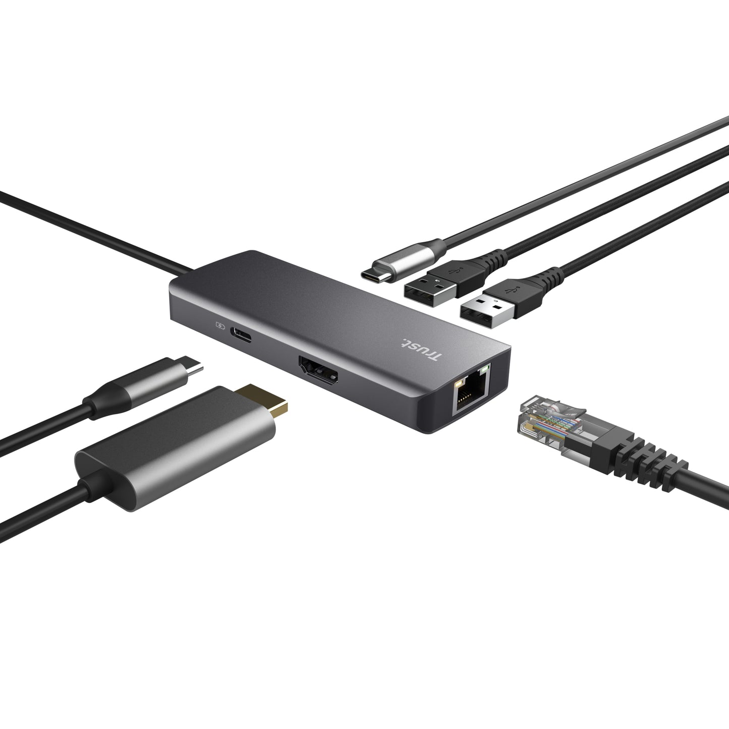 TRUST DALYX 6-IN-1 MULTIPORT ADAPTER