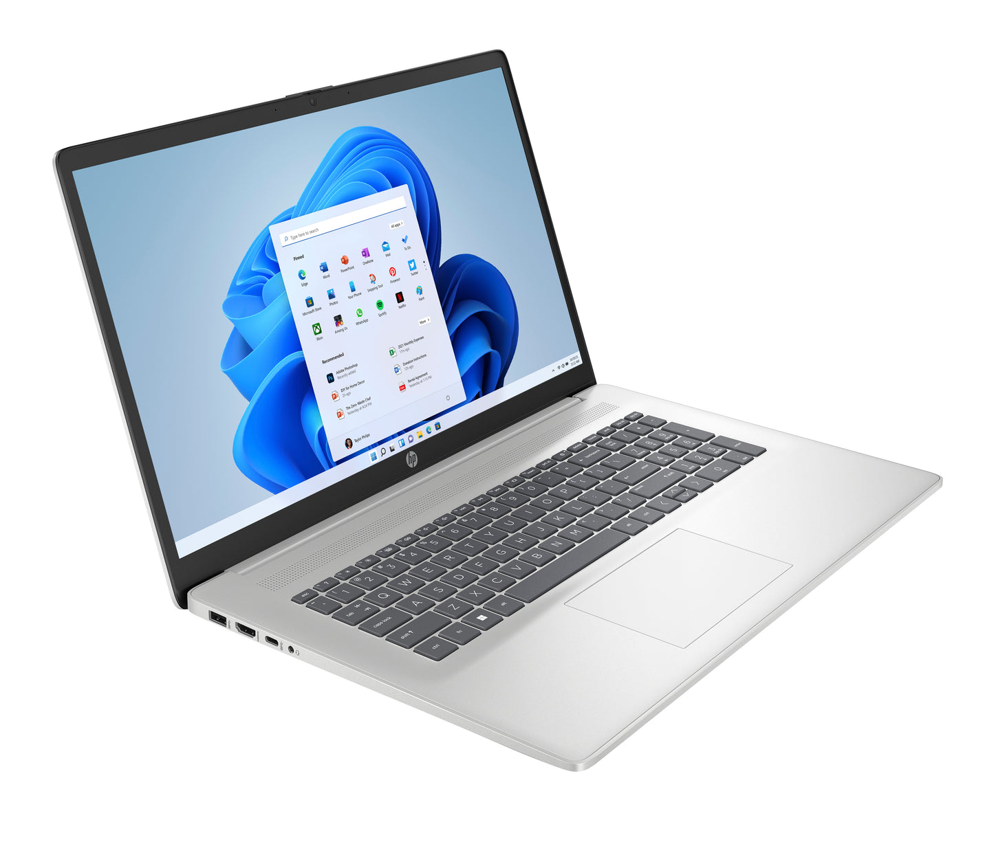HP Laptop 17-cp2069nb, 17.3 FHD IPS 300 nits, AMD Ryzen 5 7520U, 16GB LPDDR5, 512GB PCIe NVMe SSD, AMD Radeon Graphics, W11H, Grey