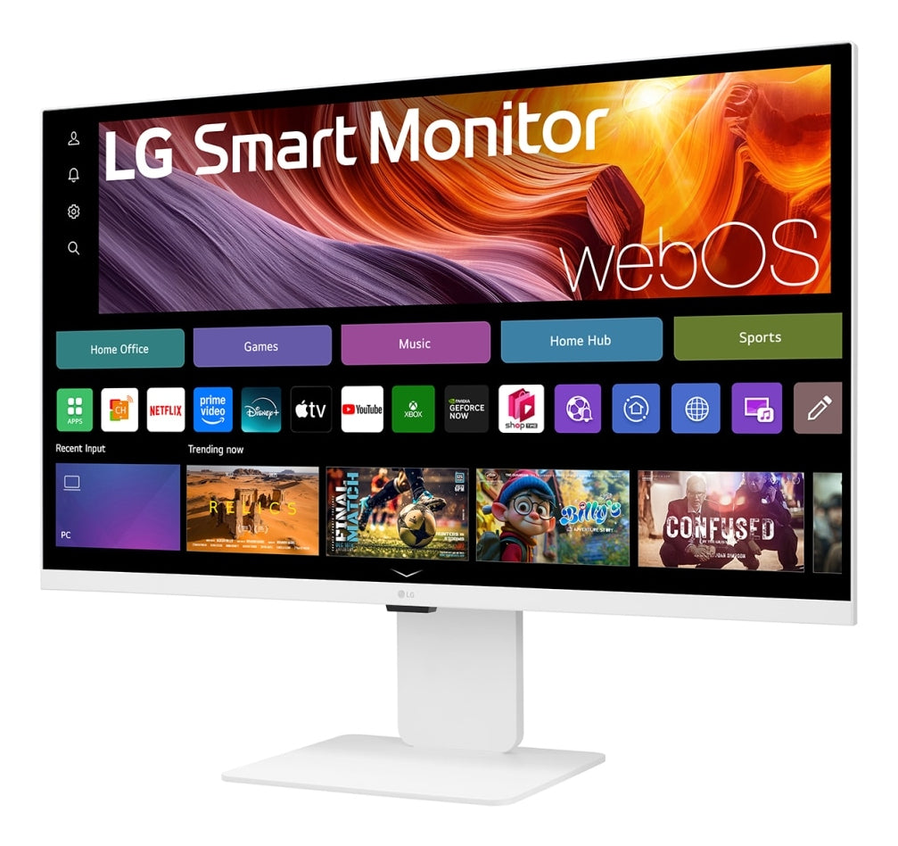 LG 32U850SA-W 31.5inch Smart Monitor UHD IPS WebOS 60Hz 5ms 400cd/m2 HDMIx2 USB C PD 90W HUB USB Camera Pivot