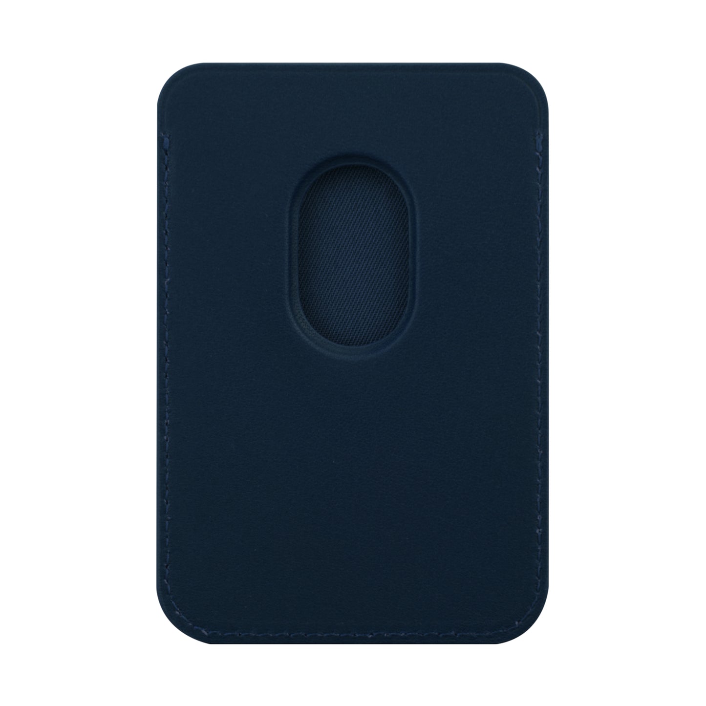 Leather wallet w MagSafe-Blue