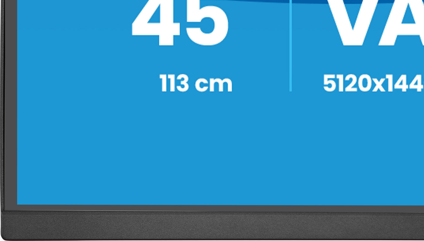 IIYAMA XCB4594DQSU-B1 44.5inch UW Curved VA DQHD 5120x1440 450cd/m2 2ms 2xDP 2xHDMI 2xUSB 3.2 2xUSB Type-C Speakers 13cm Adj. Stand