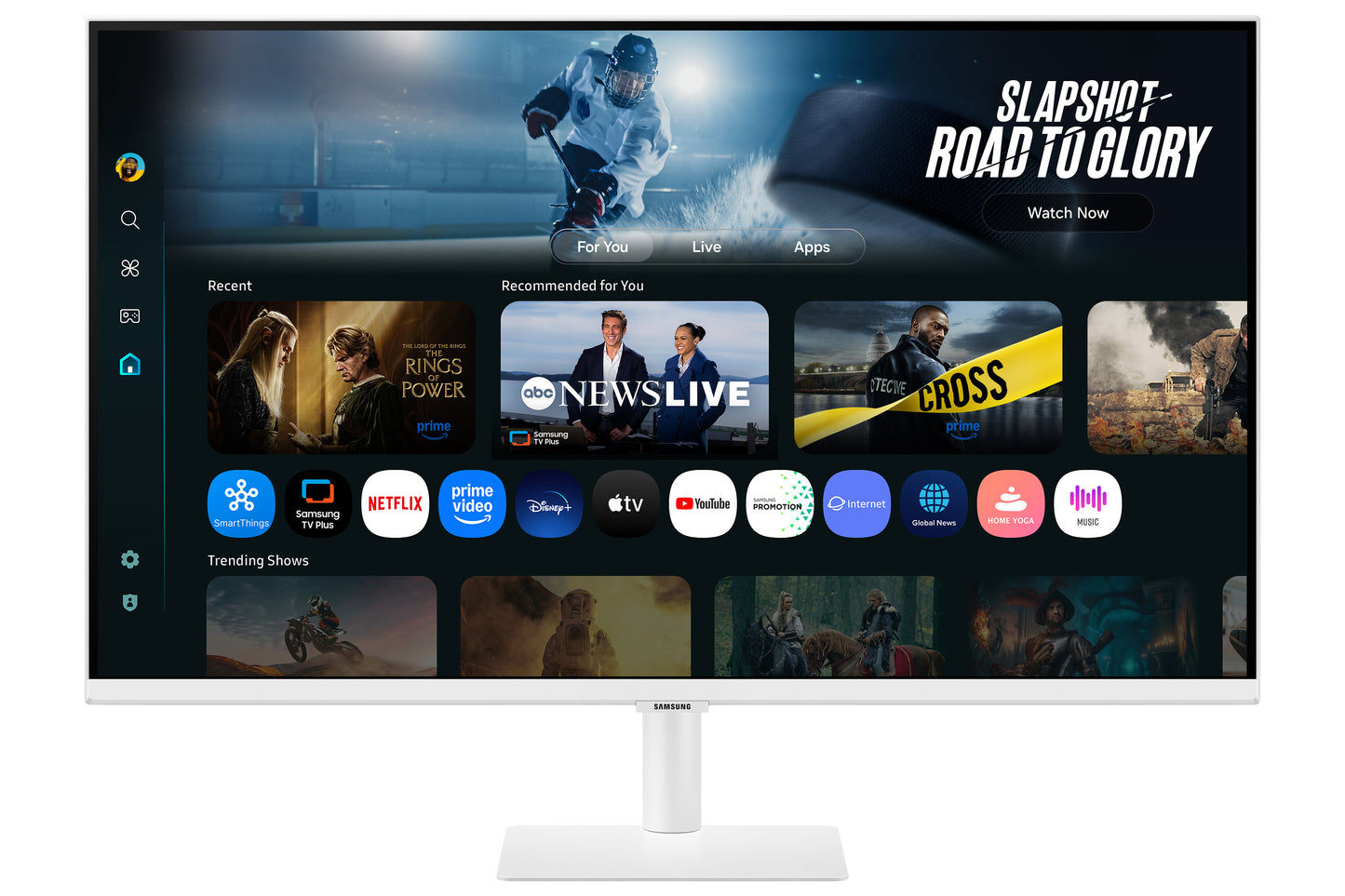 SAMSUNG SMART MONITOR M70F 32 4K USB-C (90W) - WHITE