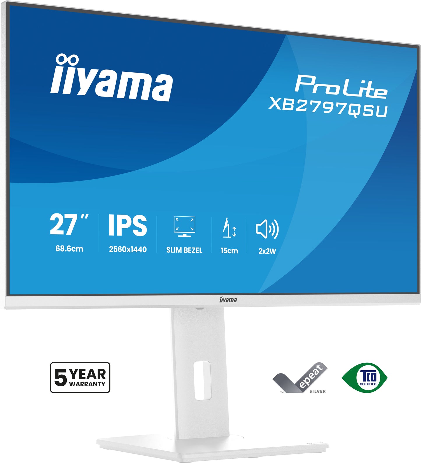 Iiyama XB2797QSU-W1 27W LCD Business QHD IPS
