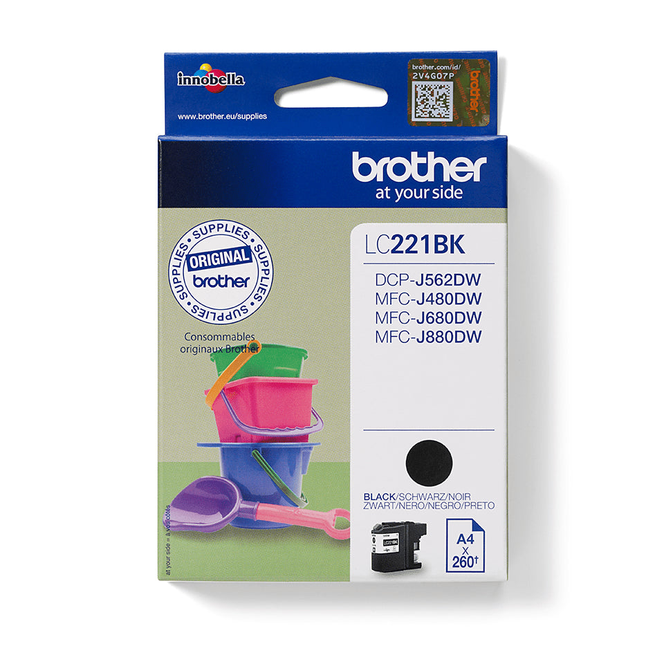 Brother LC221BK inktcartridge zwart