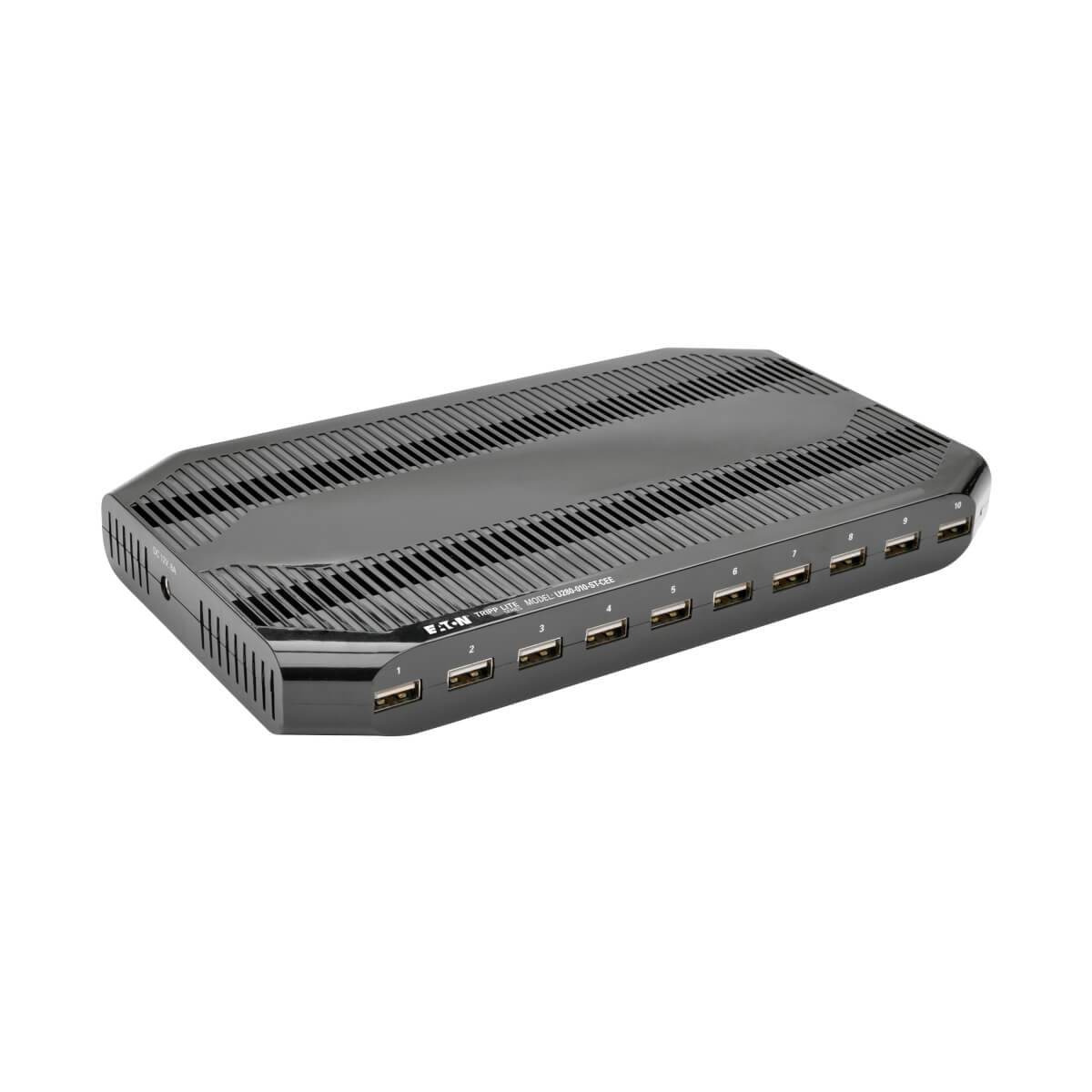 EATON TRIPPLITE 10Port USB Charging Station with Adjustable Storage 12V 8A 96W USB Charger Output Schuko Power Cord