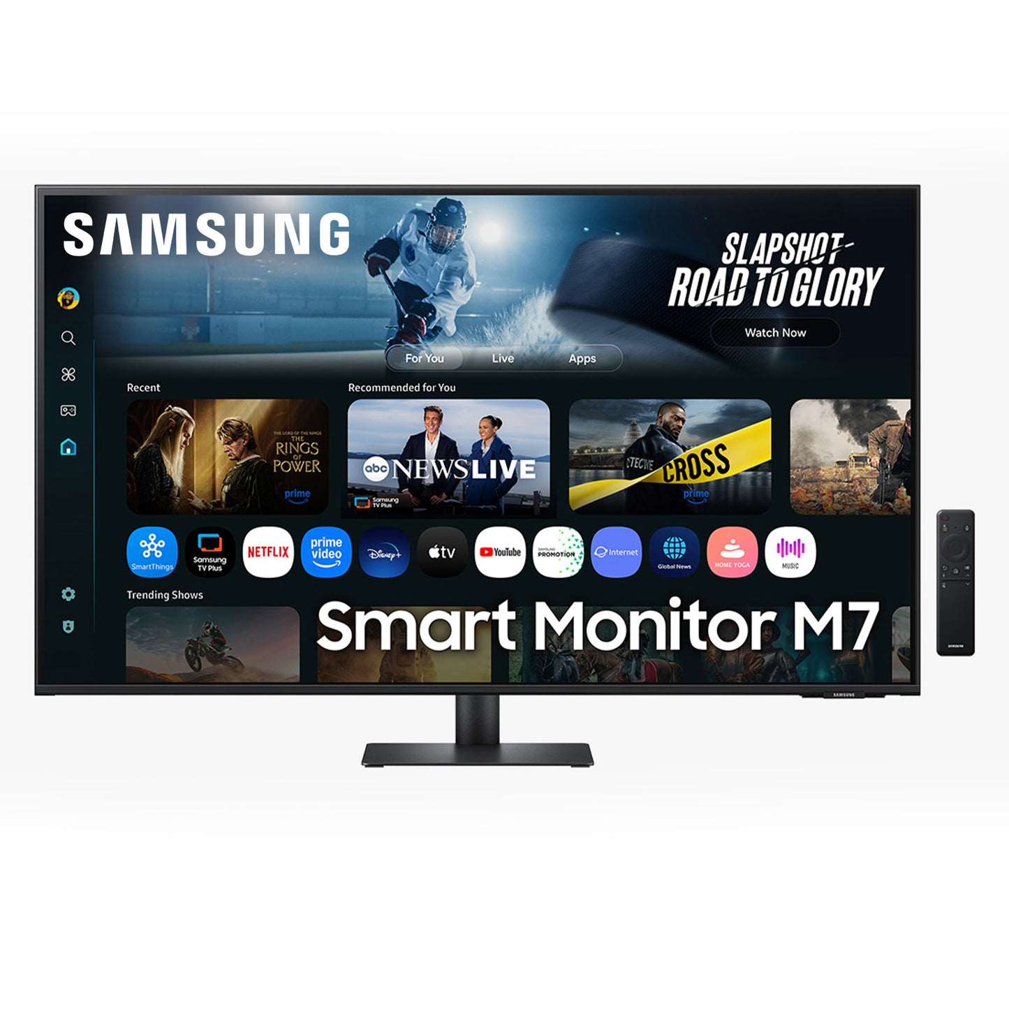 SAMSUNG SMART MONITOR M70F 43 4K USB-C (90W) - BLACK