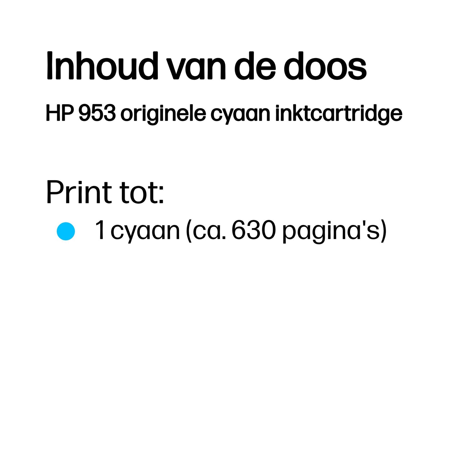 HP 953 Cyan Original Ink Cartridge